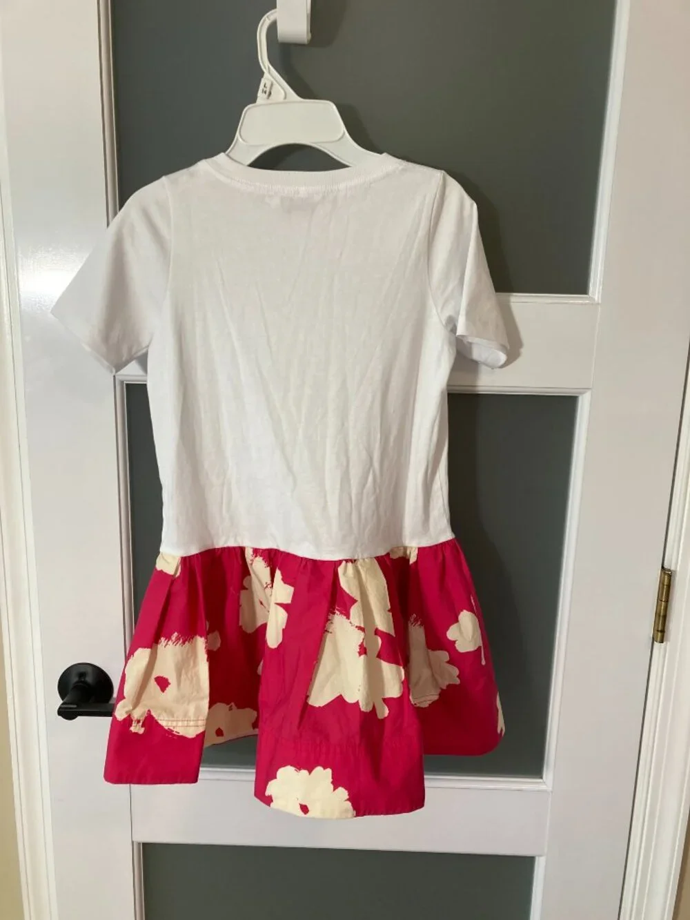 Tanya Taylor Girl's White Short Sleeve Katlyn Mini Dress Size M